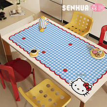 桌布2025新款餐桌垫多巴胺ins风茶几台布防油防水防烫桌面保护垫