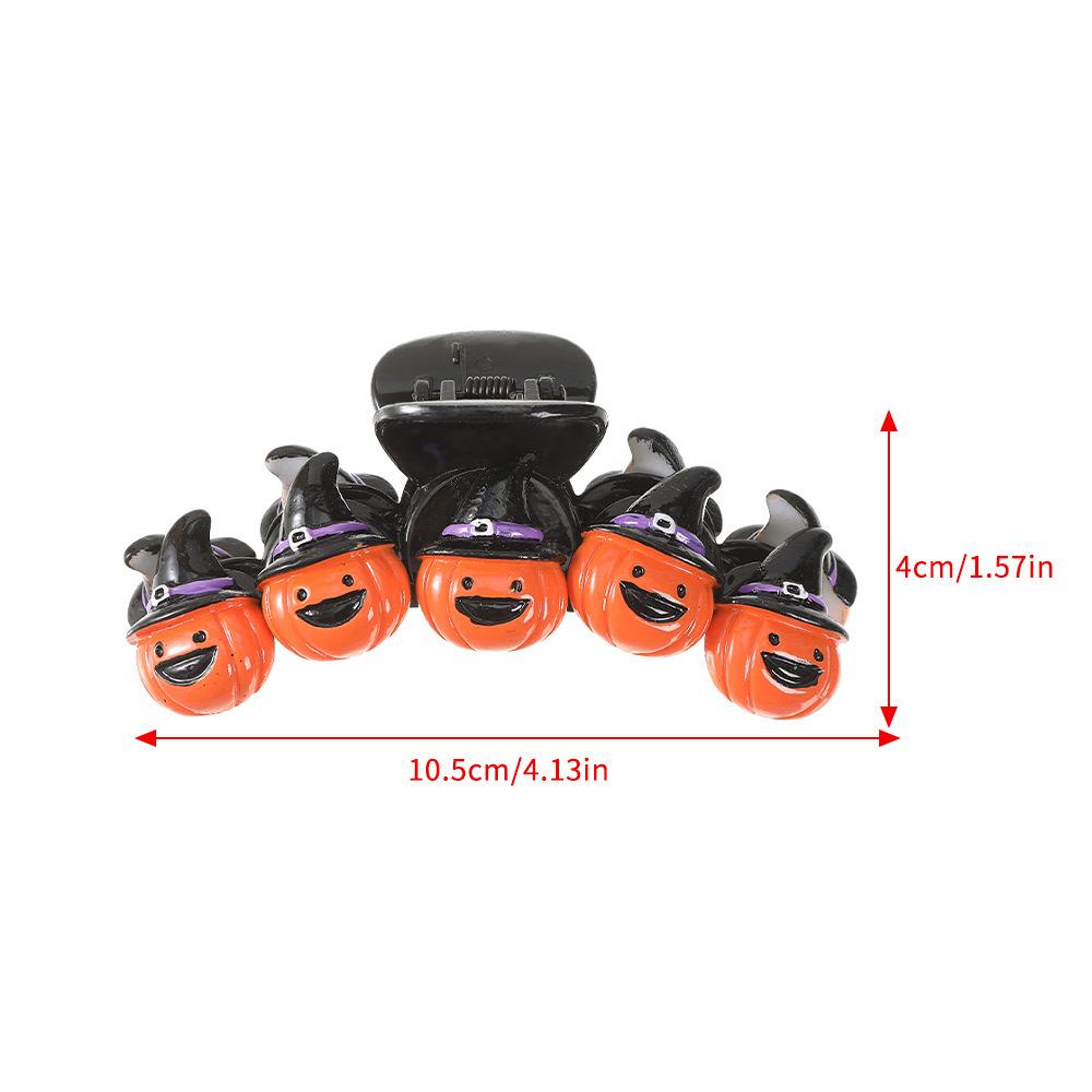 Fantasy and Strange Orange Pumpkin Magic Wizard Hat Children's Bizarre Hairpin Party Cute Hair Accessories_voghion.com