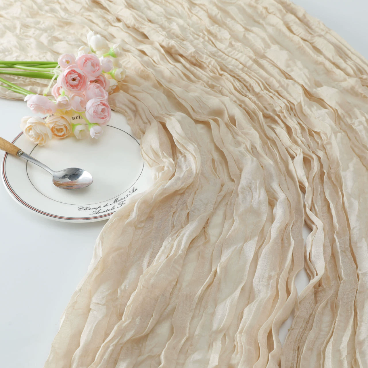 Дорожка на стол Bali yarn, северный текстурный стиль, тёплая драпировка 90×180 / 90×300 см