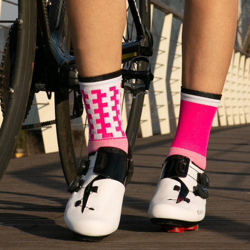 Cycling Sports Socks Bicycle Outdoor Letter Casual Mid-Calf Trendy Cross-border New Couple Breathable Moisture Absorption Socks 
