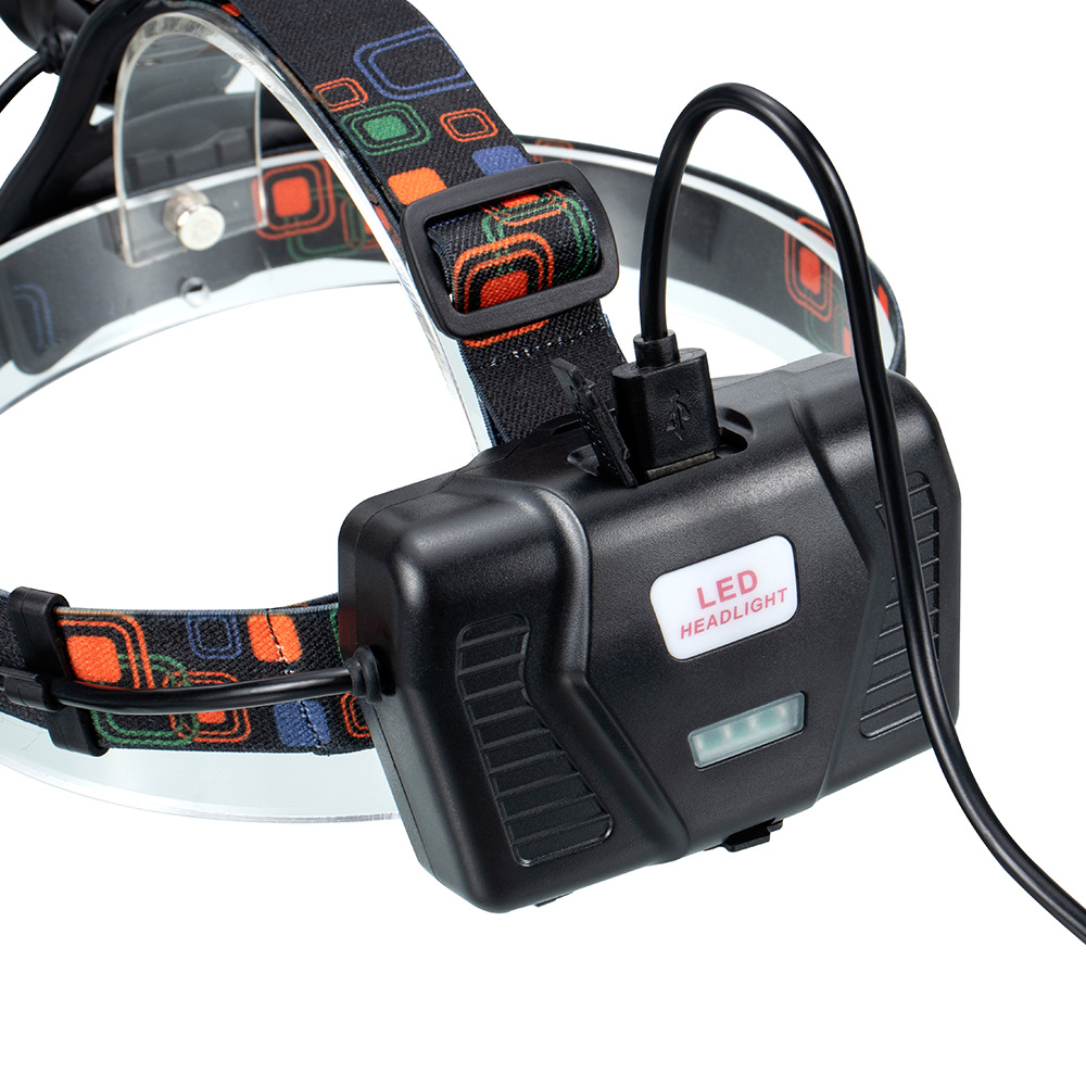 Nytt 3 18650 batteri USB-laddning XHP70 starkt skalligt ljus LED utomhusbelysning highlighter strålkastare_voghion.com