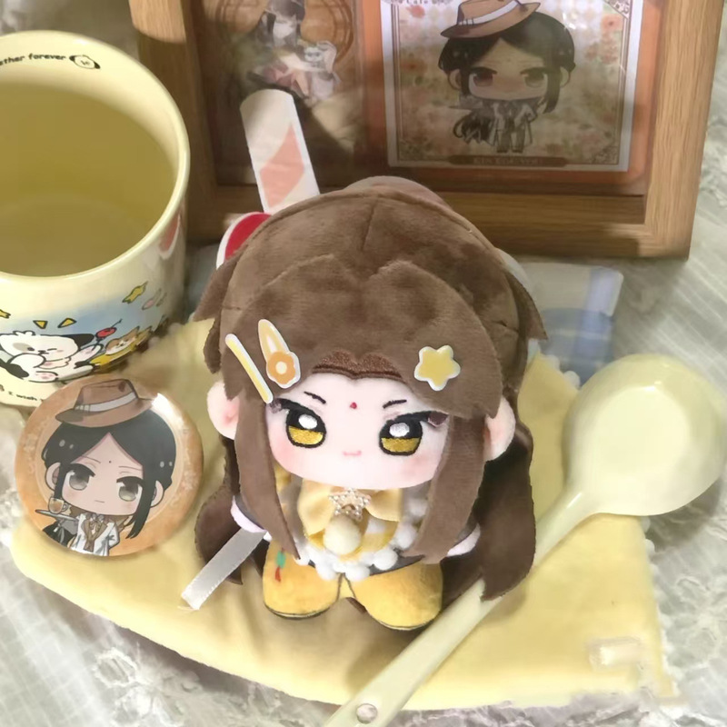 10cm魔道祖师同人玩偶可爱蓝曦臣棉花娃娃金光瑶努努印刷体小挂件|undefined