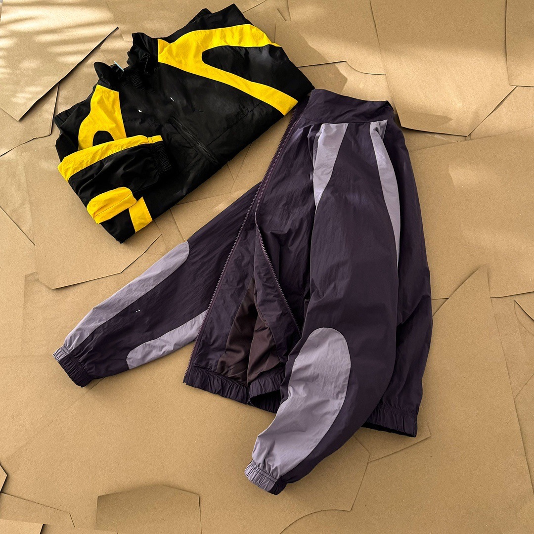 Chaqueta de cuello de contraste para hombres y mujeres