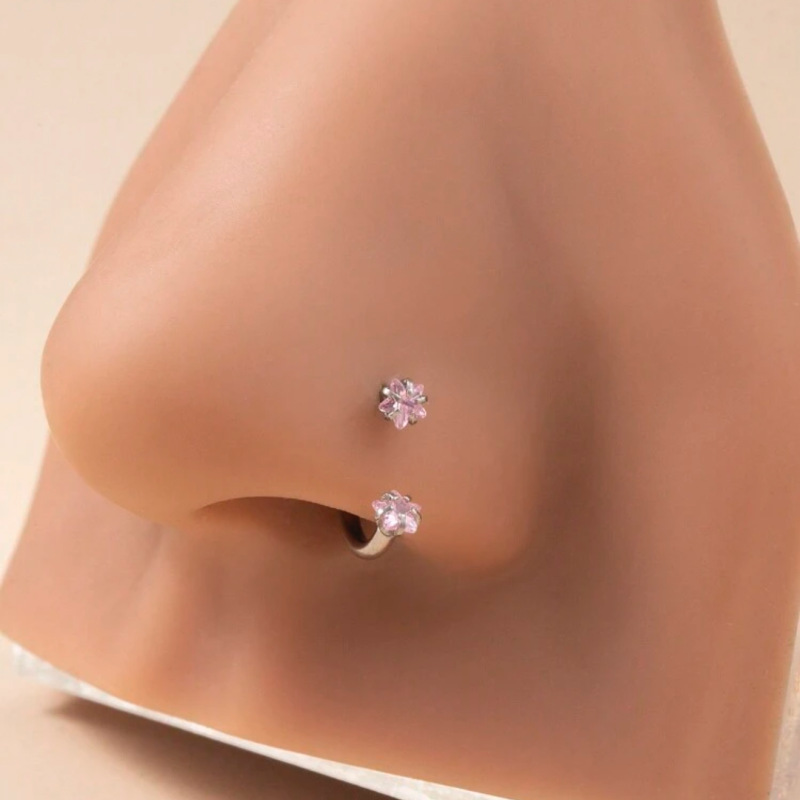 Europäischer und amerikanischer grenzüberschreitender Bestseller: Edelstahl-Nasenstecker aus Titanstahl – Körperschmuck_voghion.com