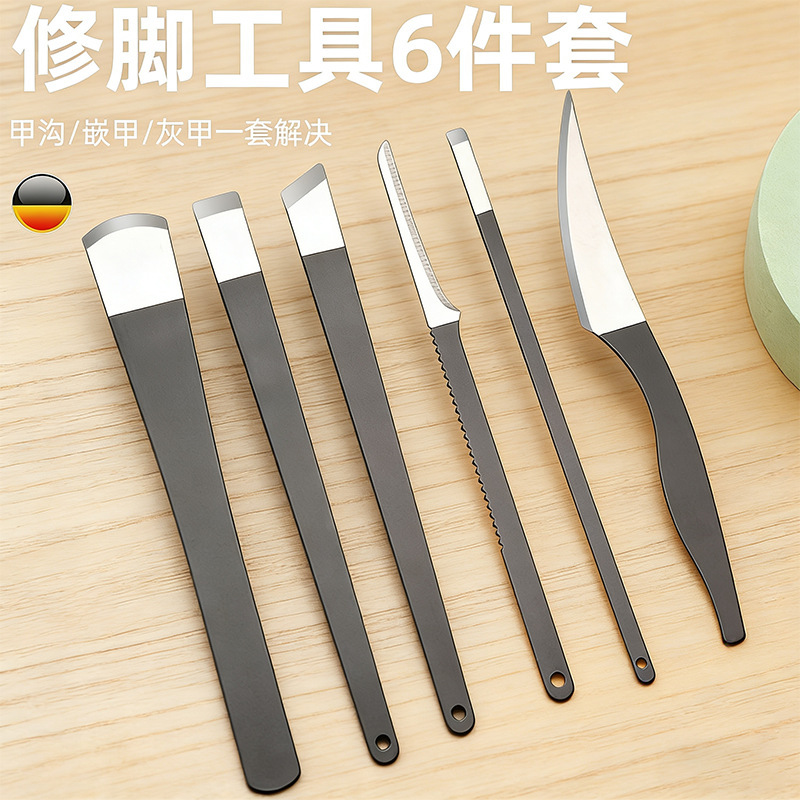 Factory Direct Sales Stainless Steel Pedicure Knife Set, Yangzhou Three-Piece Knife Set for Removing Dead Skin and Calluses, Special Tool for Treating Onychomycosis Factory Direct Sales Stainless Steel Pedicure Knife Set, Yangzhou Three-Piece Knife Set for Removing Dead Skin and Calluses, Special Tool for Treating Onychomycosis