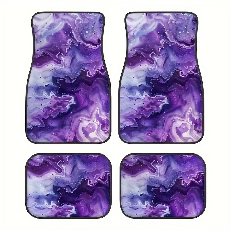 Cross-Border Temu Hot-Selling Retro Persian Nordic Abstract Style Car Floor Mats, Stain-Resistant, Wear-Resistant, Easy to Care For, Non-Slip