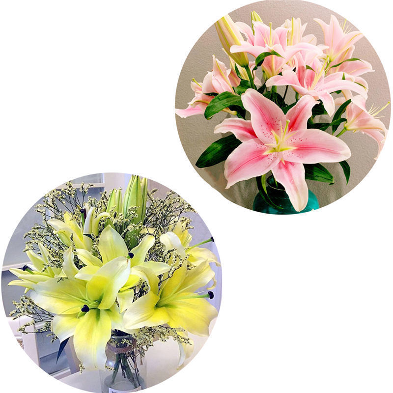 香水大頭ユリの花束雲南昆明直毛多頭バラ卸売新年既製花束|undefined