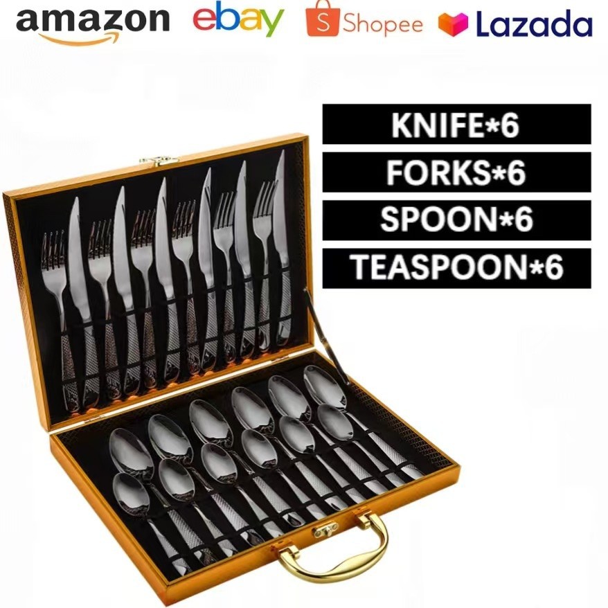 C형 24개 세트 스타 다이아몬드 블랙(금목 상자)