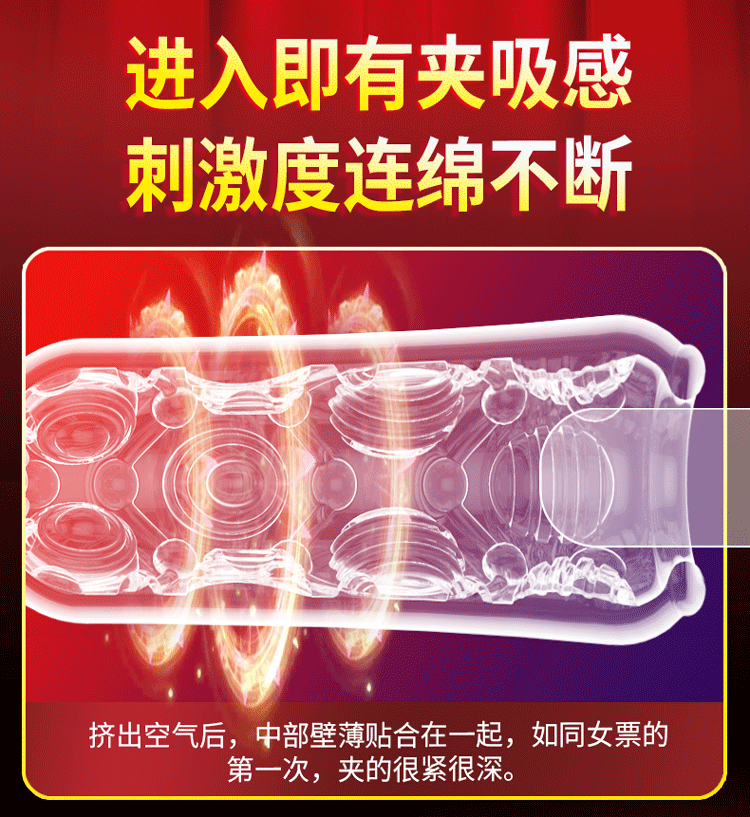 Pleasure Crystal Training Masturbator Cup, Manual Control, TPE, Zero Dye — detail image 4