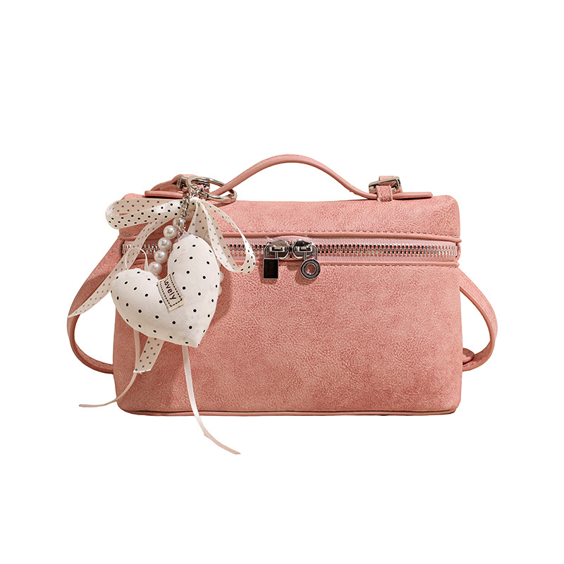Nicho coreano de la caja de almuerzo portátil bolso pequeño para mujeres 2026 nueva textura de alta calidad de moda versátil bolso de hombro