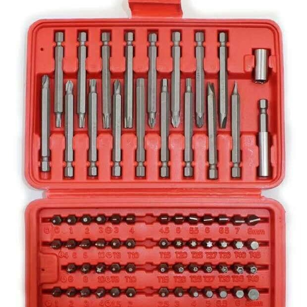 批发 98件套 塑盒 批头组套 工具及 组合套装