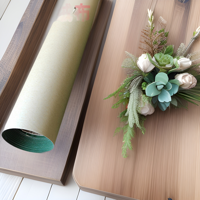 绿色背胶绒布墨绿色自粘无纺不干胶单面带胶植澳绒植绒自粘背胶