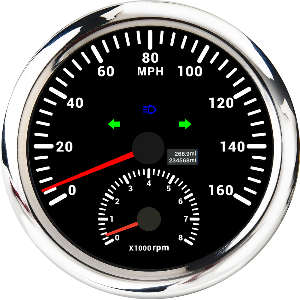 실버 엣지 + 블랙 바닥(0-160MPH)