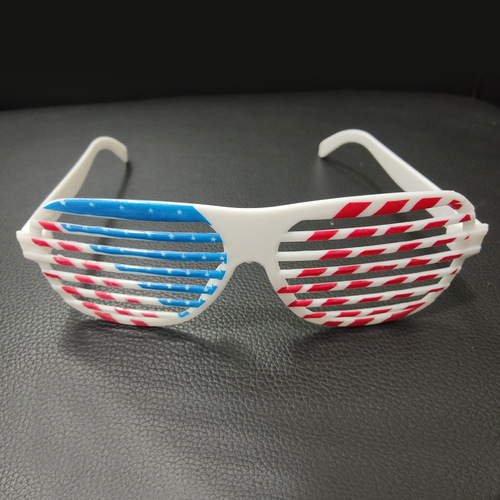 American Flag Blinds Glasses Independence Day Theme Party Photo Glasses Funny Glasses Wholesale Customization
