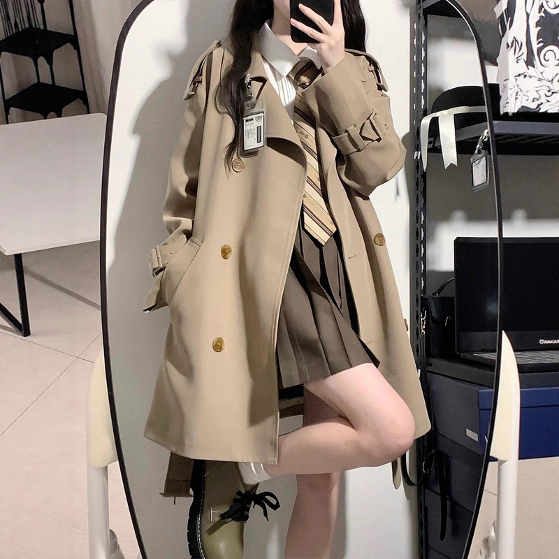 Short Windbreaker Jacket for Small Women 2025 Early Autumn New Korean Style High-End British Style Top