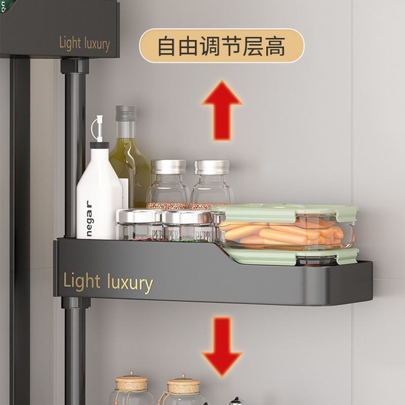 回転物置棚キッチン穴なし壁掛け式コーナーラック多層調味料品収納棚工場卸売り|undefined