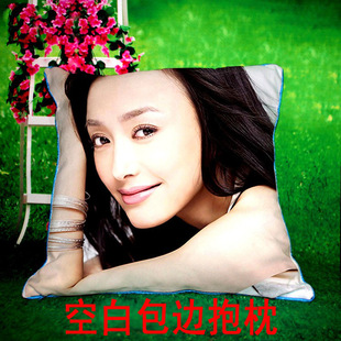 Thermal transfer hot stamping personality printing company logo advertising creative photo wrapping pillow with pillow core wholesale