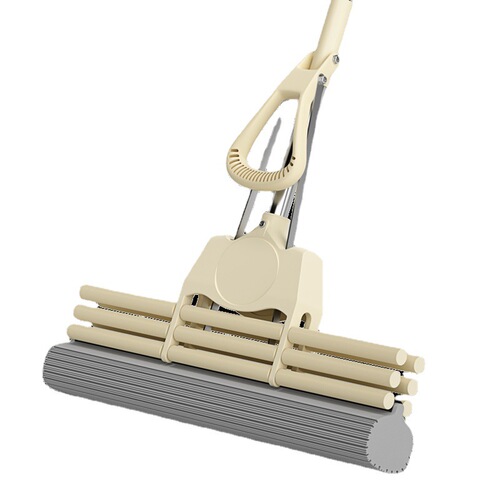 Sponge mop absorbs water for lazy people at home, new model, one mop, collodion style, large, hand-free, folded head, squeezes water, mop clean