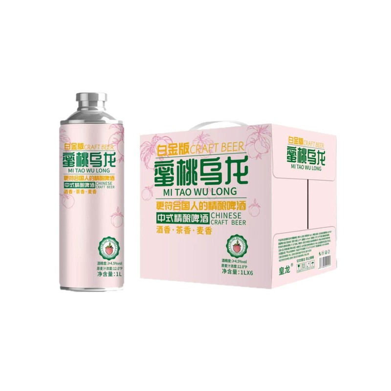 12度毛尖茶啤原浆茶啤茉莉花茶1L大桶蜜桃乌龙/龙井整箱茶香精酿|undefined