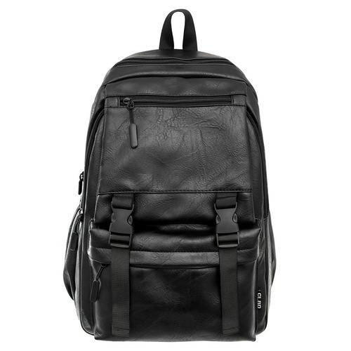 2025 New PU Soft Leather Dual Shoulder Bag, Fashionable and Practical Leisure Outdoor Travel Backpack, Large Capacity Student Dual Shoulder Bag