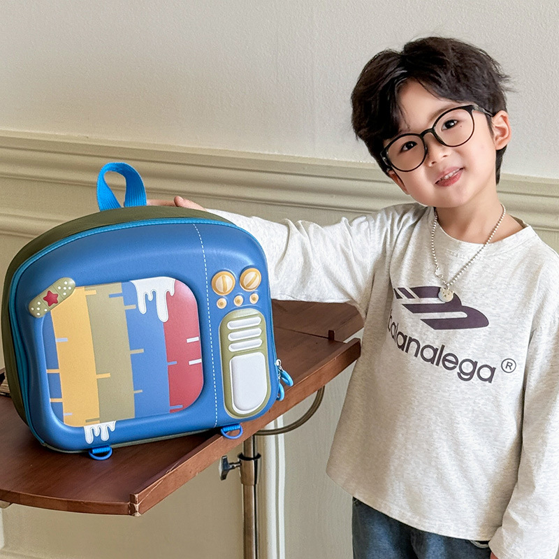 Cartoon lindos niños y niñas bolsas de cáscara de huevo creativas de TV modelado jardín de infantes bolsas escolares bebés nuevas bolsas para niños