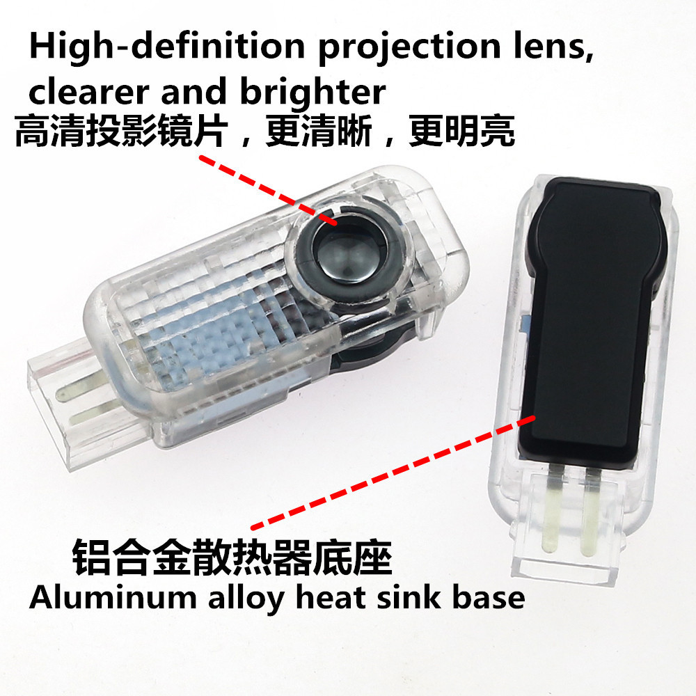 Suitable for Audi Welcome Light A6L A4L Q3 Q5 A5 Q7 A7 A3 Q5L Car Laser Projector Light
