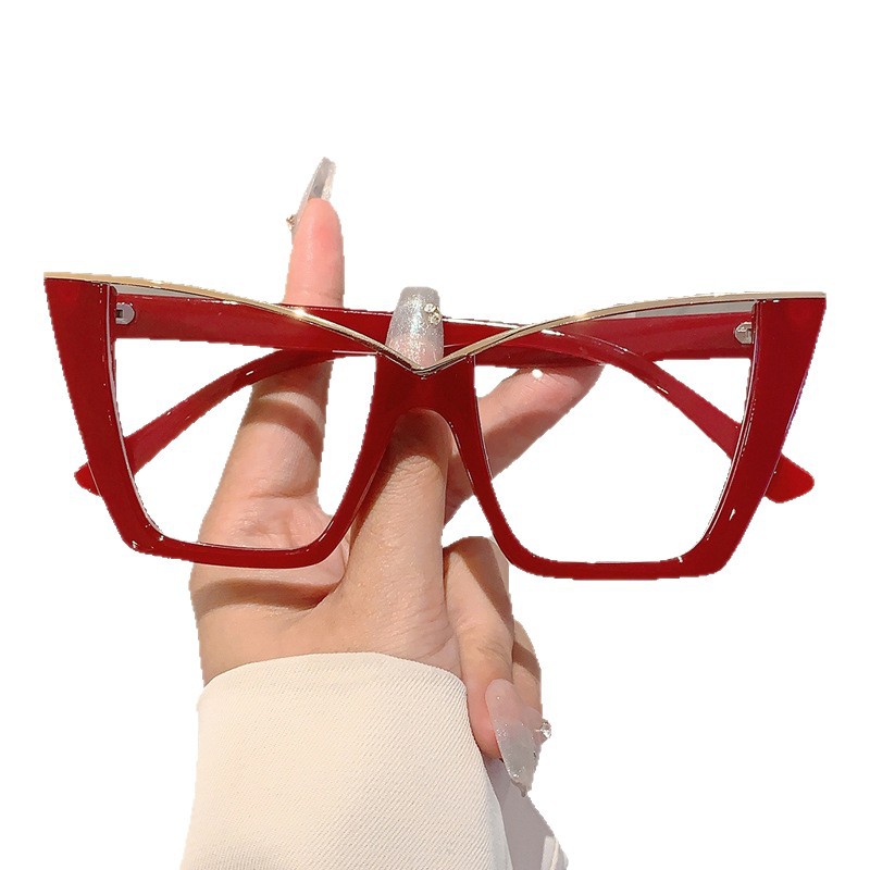 Modische Cat-eye-sonnenbrille Mit Metallrahmen Für Damen_voghion.com
