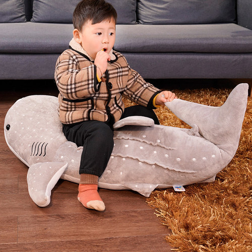 New product simulation large shark cross-border plush toy ocean whale doll rag doll pillow creative whale shark