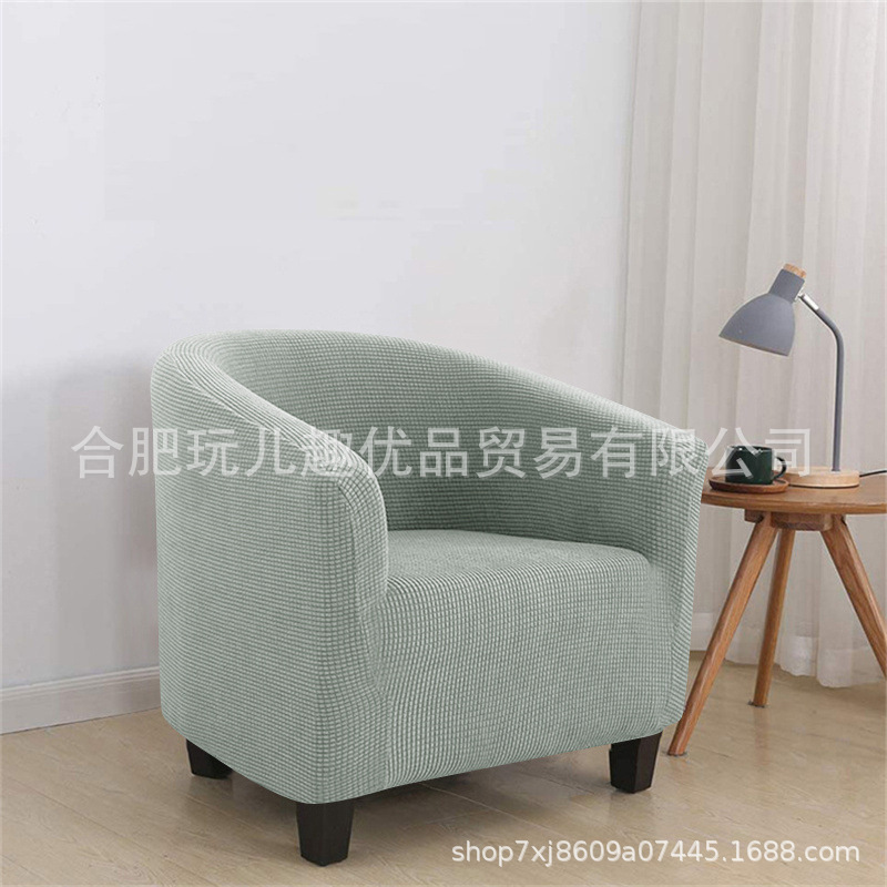 Funda de sofá semicircular de grano de maíz grueso Funda de sofá individual Club Funda de toalla antideslizante para hotel en casa