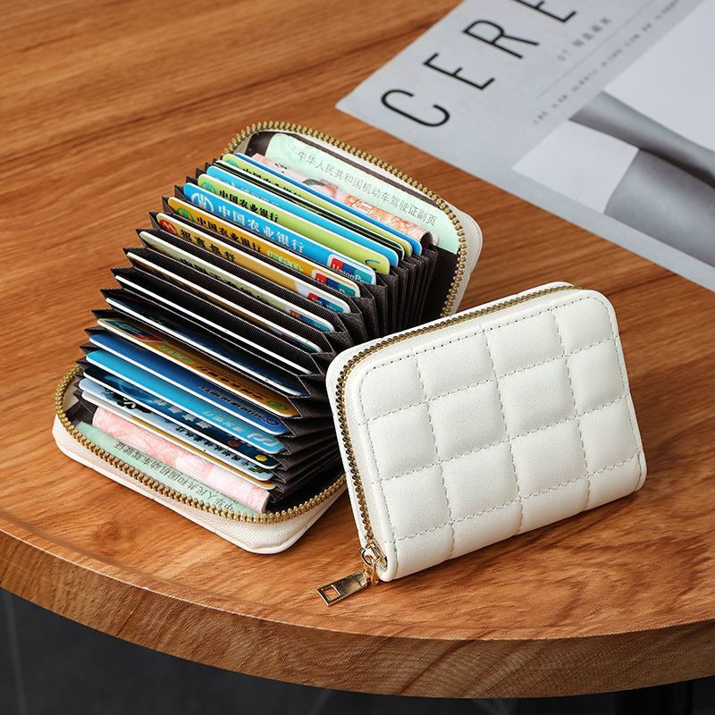 Card Holder Women's Small and Exquisite High-End Ultra-Thin 2023 New Card Holder Ins Style Multi-Card Slot Wallet Popular Niche