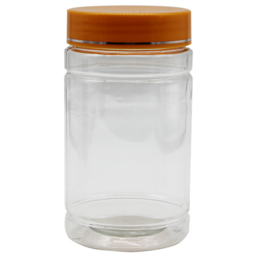 Manufacturer wholesale 300g plastic bottle PET transparent sealed jar food packaging scented tea savings traditional Chinese medicine jar