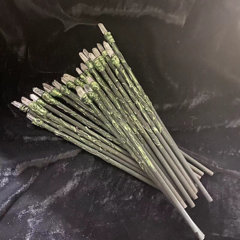 FHSJP 天然水晶魔法棒单尖白水晶权杖 草莓晶粉水晶棒Wicca仪式道具 魔法 图 16