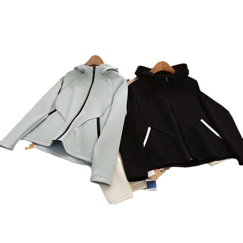 Abbigliamento donna Acquista ad occhi chiusi! Di*te 1k+ Giacca calda con cerniera Felpa sportiva con cappuccio Abbigliamento donna morbido ed elastico nuovo_voghion.com