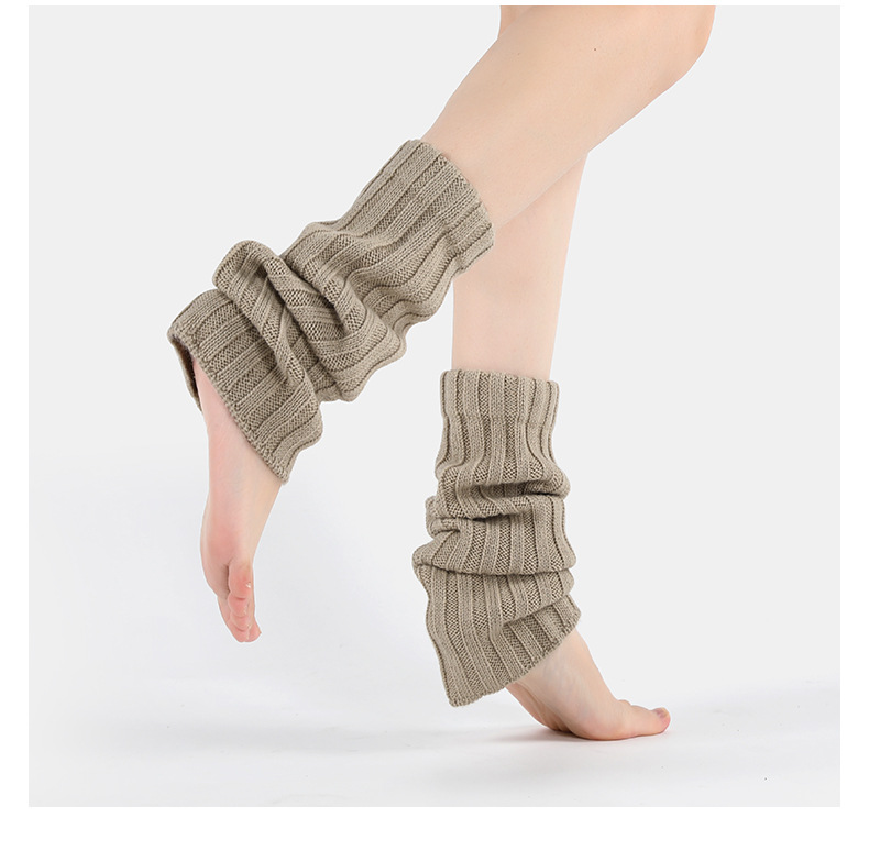 Woolen socks women's warm leg cover spring and winter warm leg warmers calf socks pile socks and knee socks_voghion.com