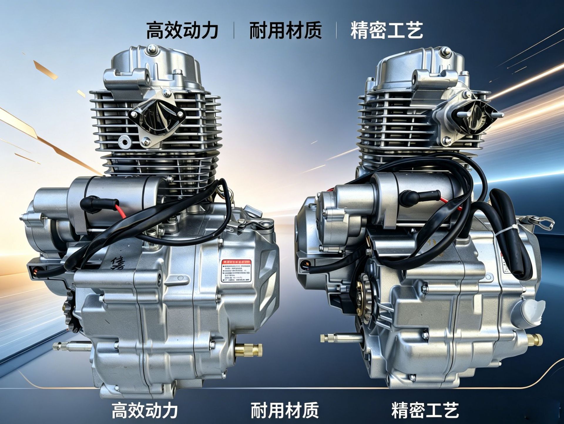 Cross-Border Cg150Cc200Cc Motorcycle Original Engine Brand New Motorcycle Two-Wheel Engine Cg125