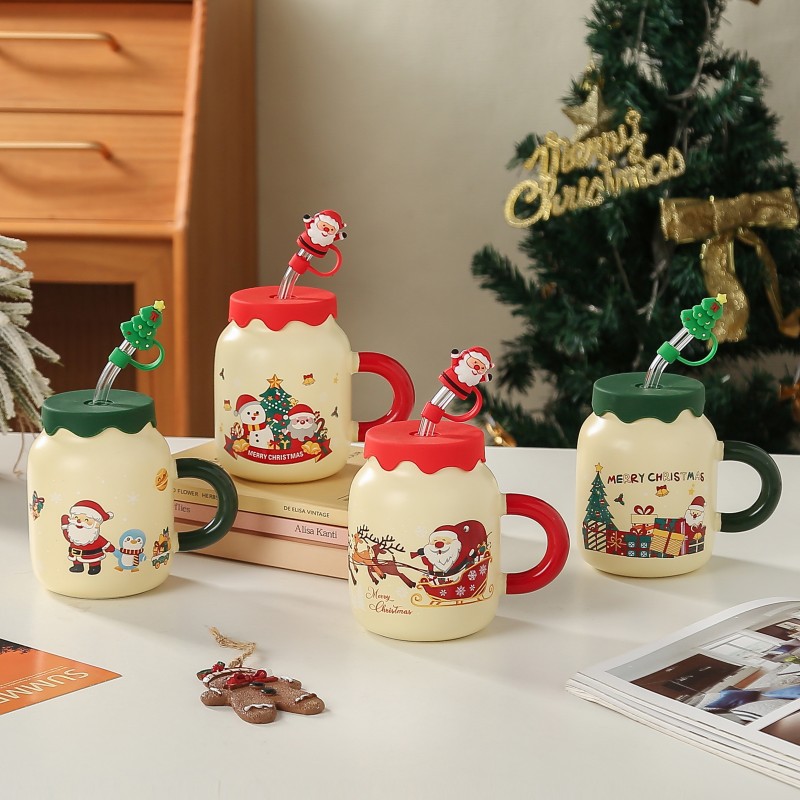 빨대 싱글컵 (간이포장) (패턴비고 또는 랜덤발송)