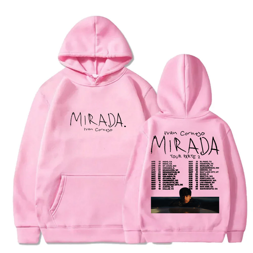 Ivan Cornejo mirada viaje suéter con capucha moda femenina sudadera con capucha tendencia linda