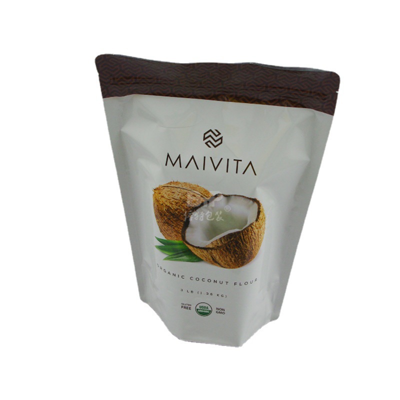 厂家做食品包装袋真空椰果拉链包装袋 食品级原材料可降解包装袋