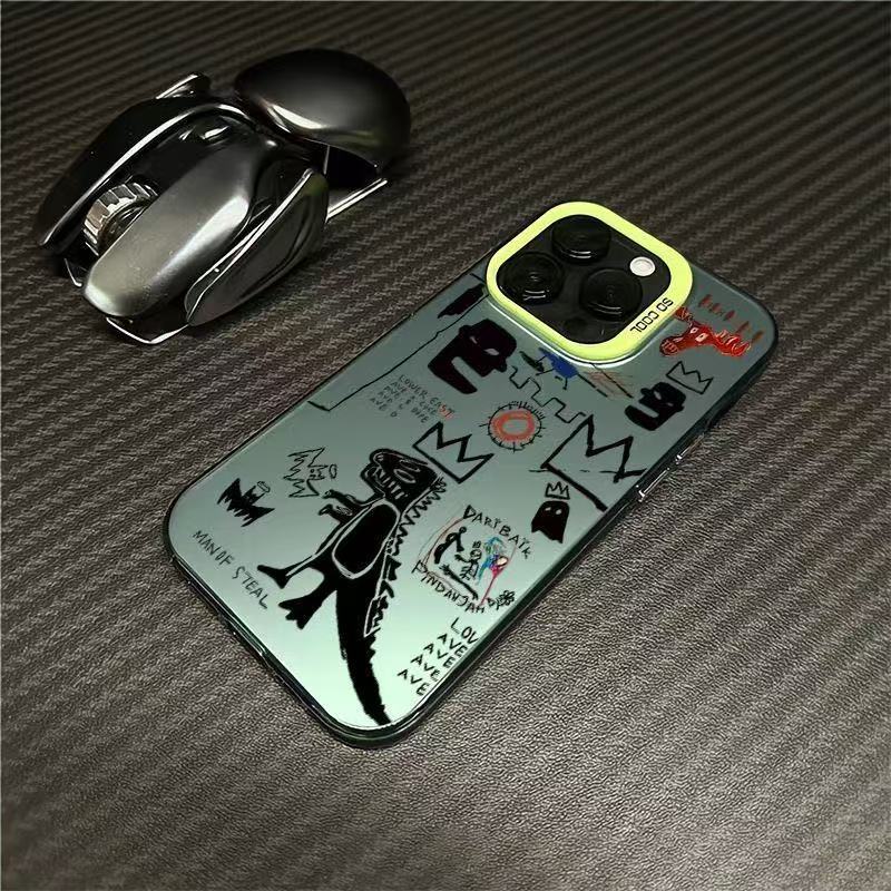 Nuevo dinosaurio divertido para iPhone 16 funda para teléfono móvil Apple 15promax/14 personalidad 13pro12 Europa y América