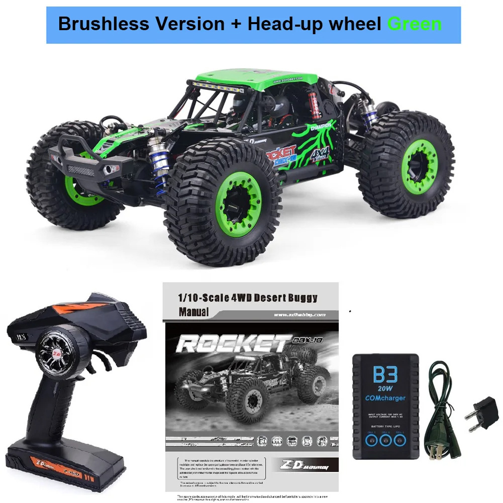 ZD 1/10 desierto vehículo todoterreno multi-especificación opcional RC modelo de coche de juguete de control remoto de cuatro ruedas de alta velocidad todoterreno vehículo