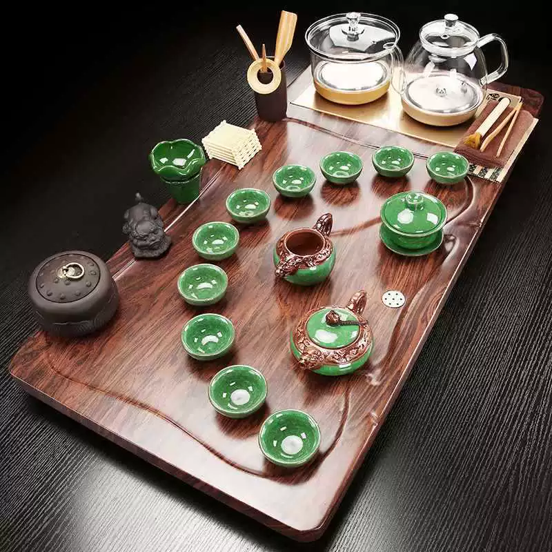 Automatic glass teapot, tea set for home use, fully automatic, simple and elegant design