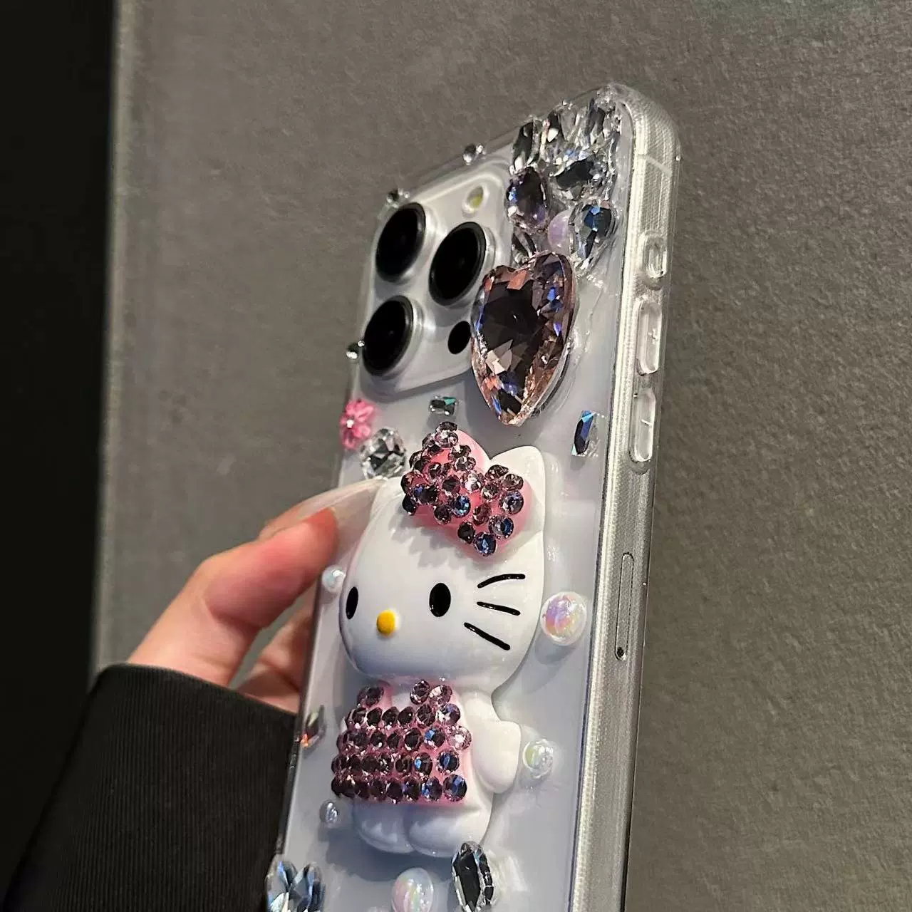 Чехол для Samsung с объёмным рисунком Hello Kitty, совместимый для S25, S24, 24S, S23