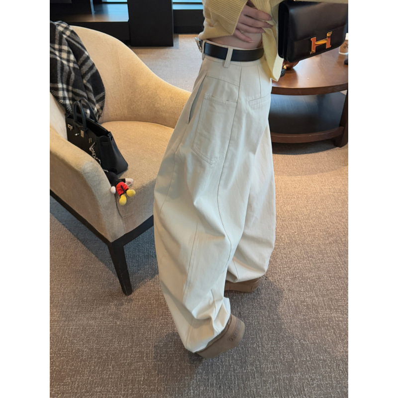 Here Yaya Shop Kirishima Upgraded Stylish Heavy-Duty High-Complexity Tailoring Washed Thin Velvet Work Pants # 4477
