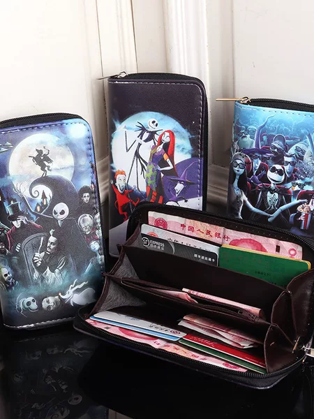 Cross-Border Foreign Trade Cartoon Nightmare before Christmas Wallet Christmas Monster Halloween Jack Children's Boys Coin Purse