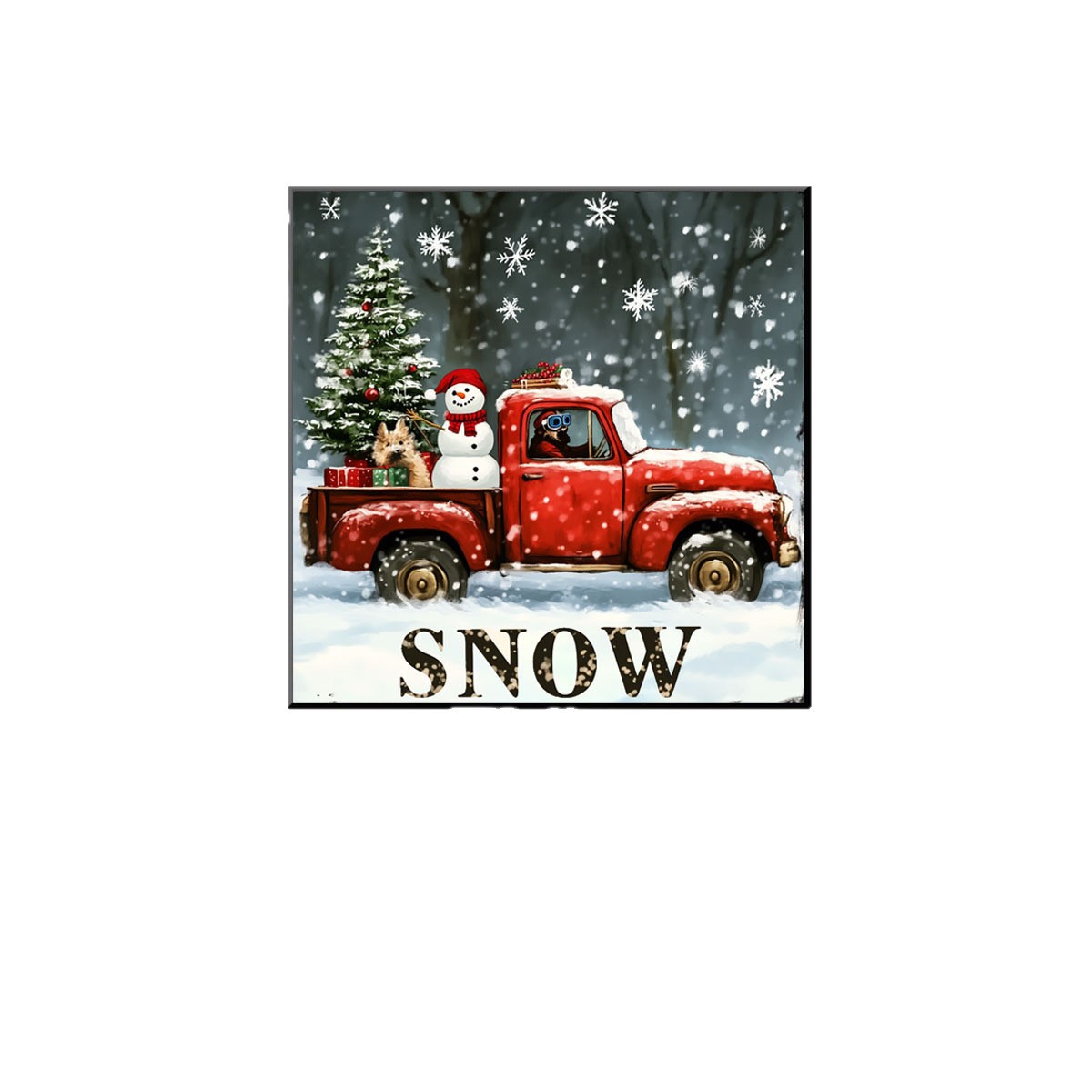 Pegatinas hechas a mano pintura de diamantes nuevo muñeco de nieve de Navidad coche niños pintura adhesiva de resina de alta calidad artefacto de descompresión de bricolaje