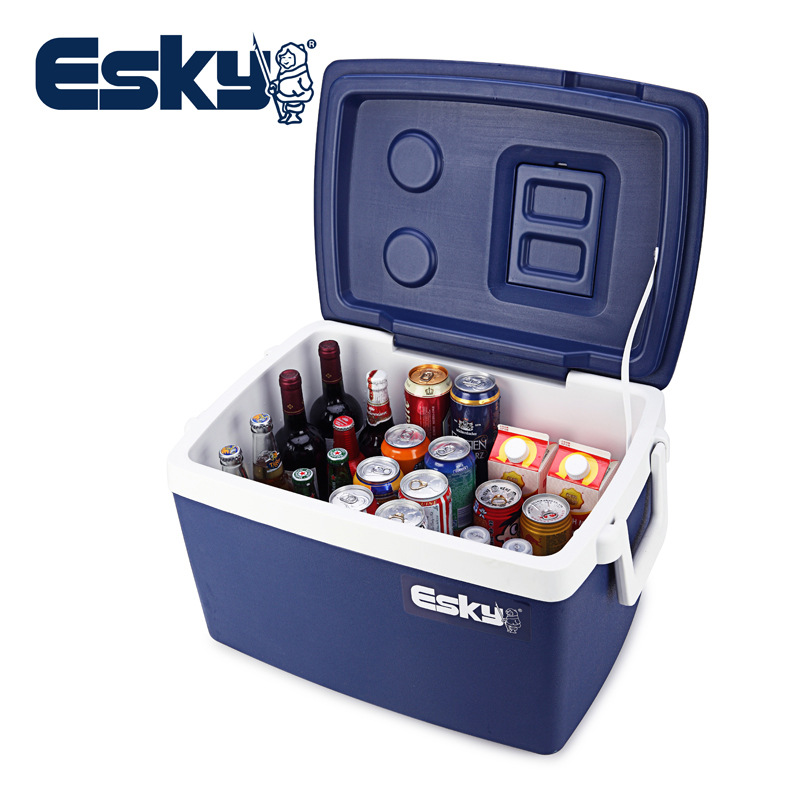 ESKY 50L caja refrigerada coche cadena de frío caja de distribución comercial al por mayor de verduras y frutas incubadora de pesca al aire libre caja de mantenimiento fresco