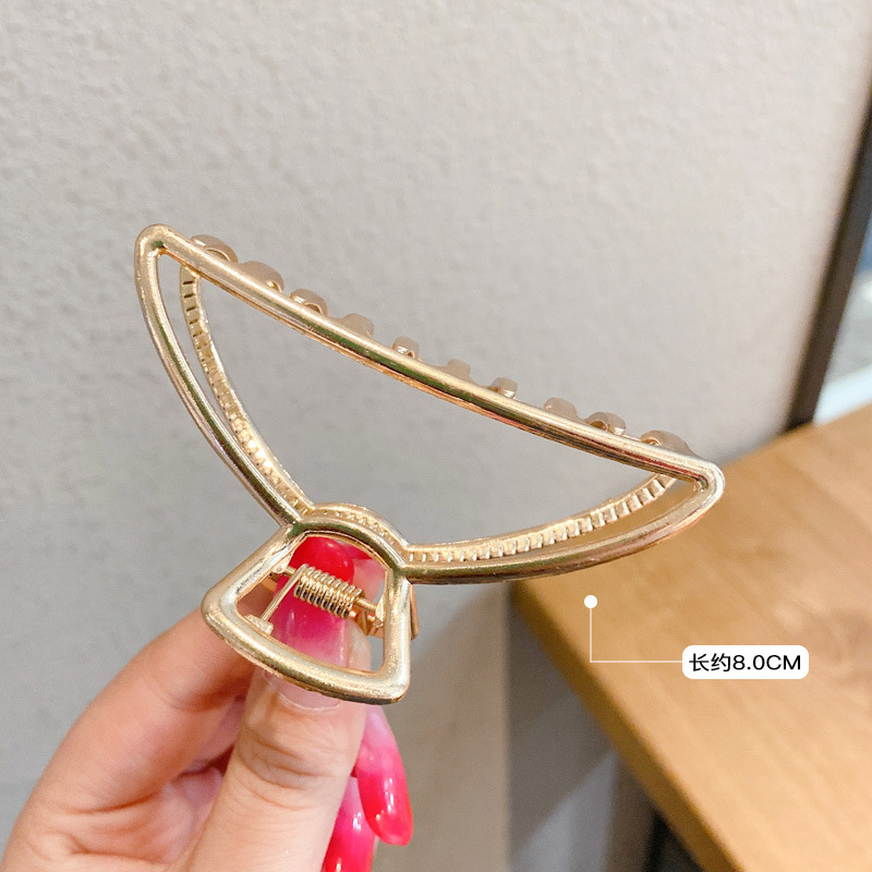 Pasador de Pelo Elegante Estilo Coreano, Pinza de Pelo Grande de Alta Gama, Nuevo Estilo 2025 para Peinados Recogidos, Pinza para Cabello Grueso.