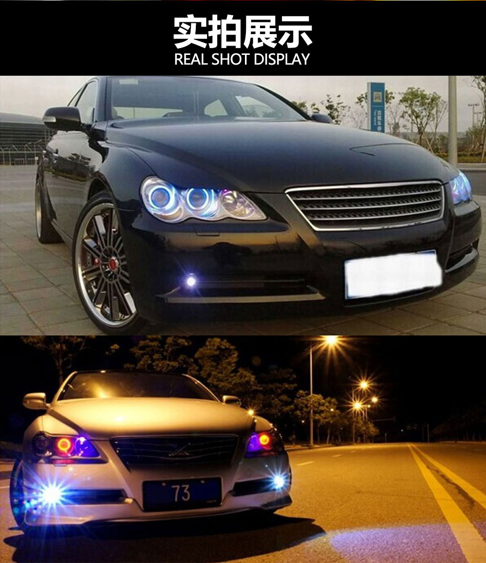 New car led eagle eye light 15W high power light truck fish eye light counterattack light large mirror daytime running light