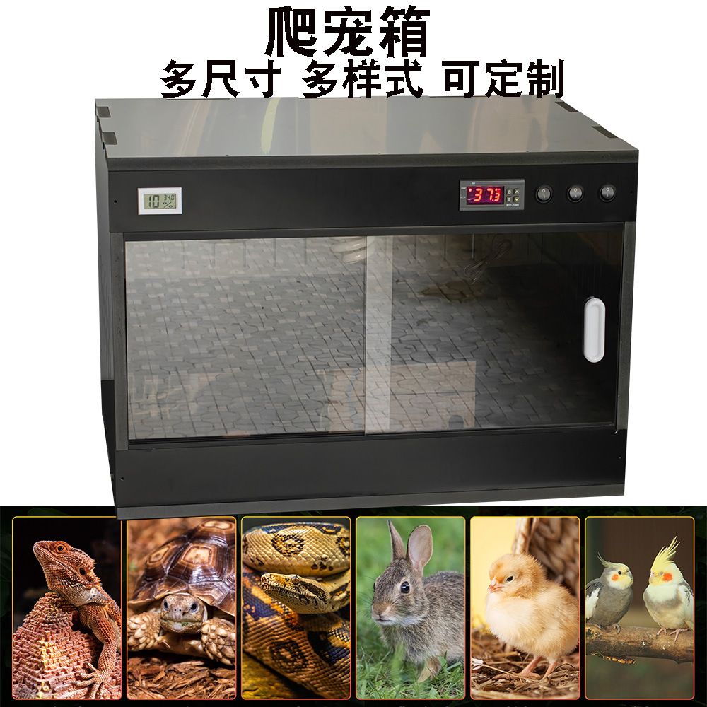 Reptile Breeding Box Gecko Reptile Pvc Insulated Box Lizard Turtle Snake Climbing Cabinet Bearded Dragon Lizard Constant Temperature Tank Thermostat