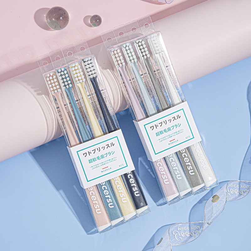 Dr. Chen Silver Ion Antibacterial Soft Bristle Toothbrush Adult Small Head High-End Couple Toothbrush Individually Packaged Manufacturer Wholesale